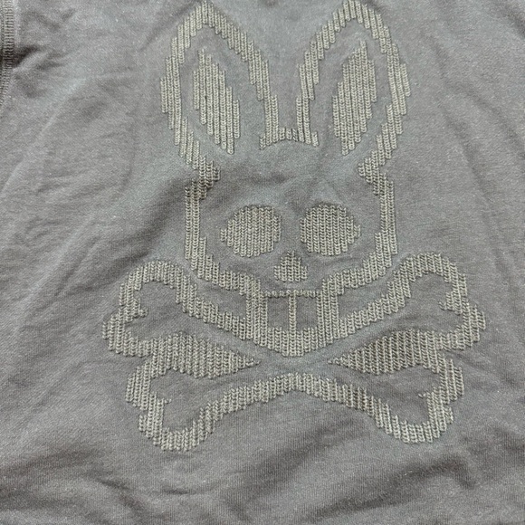 Psycho Bunny Black Sweatshirt Crewneck Patch Logo Kids Size 7/8 - Picture 2 of 7